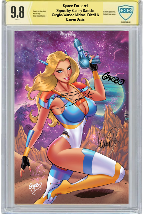 STORMY DANIELS: SPACE FORCE #1 - GREGBO VIRGIN - NICE - LTD 400