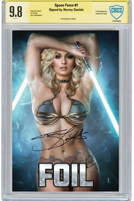 STORMY DANIELS: SPACE FORCE #1 - SHIKARII - BIKINI FOIL - LTD 100