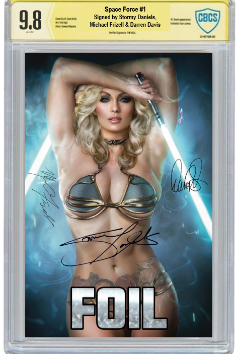 STORMY DANIELS: SPACE FORCE #1 - SHIKARII - BIKINI FOIL - LTD 100