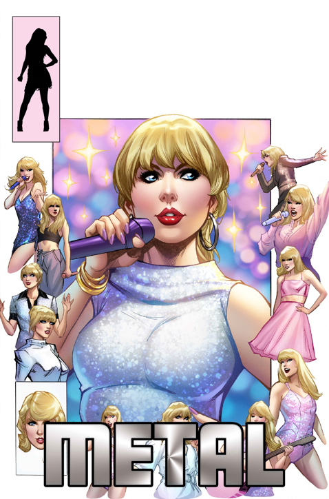 FEMALE FORCE: TAYLOR SWIFT #2 - ALE GARZA ART ONLY METAL - LIMITED TO 25