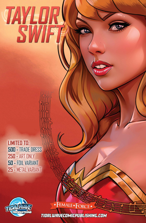 FEMALE FORCE: TAYLOR SWIFT #2 - BRIAN MIROGLIO ART ONLY - LIMITED TO 250