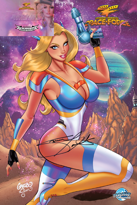 STORMY DANIELS: SPACE FORCE #1 - GREGBO MAIN - NICE - LTD 500